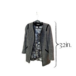 Dalia Collection Black And White Coat